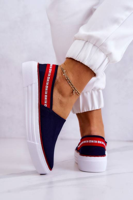 Baskets Slip On Big Star JJ276009 bleu-rouge