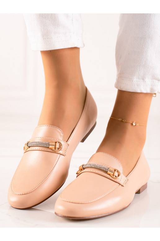Mocassins de style élégant avec œillets scintillants