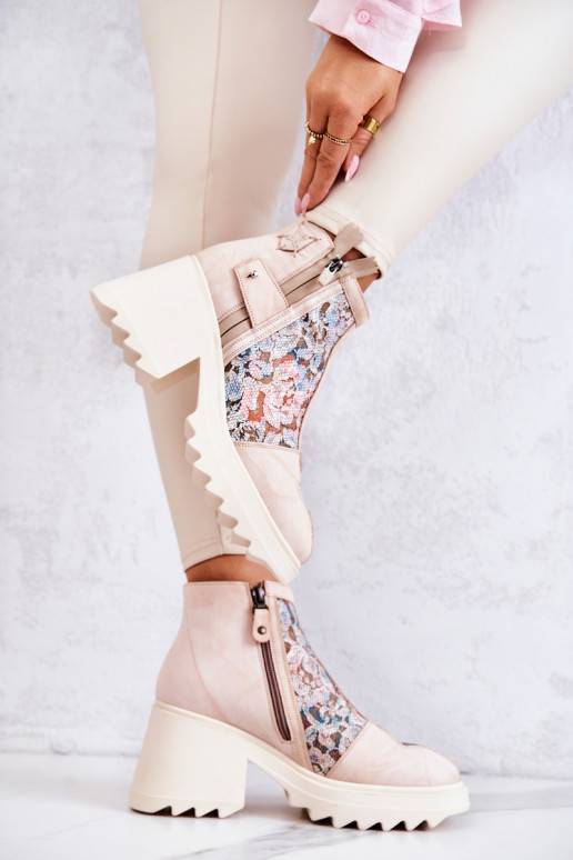 Bottes beiges