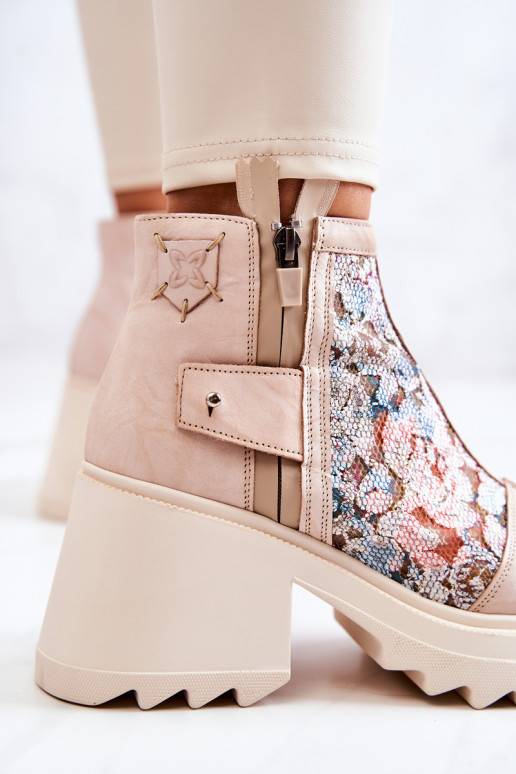 Bottes beiges