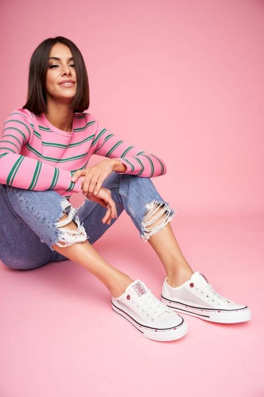 Freizeitschuhe Cross Jeans weiße Farbe Freizeitschuhe Cross Jeans weiße Farbe