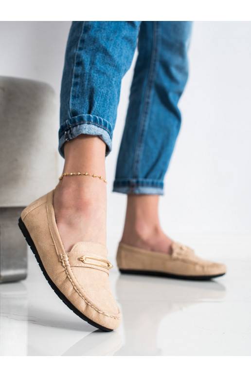 Comfortabele beige mocassins Comfortabele beige mocassins