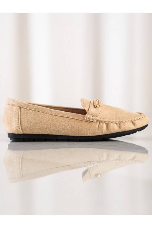 Comfortabele beige mocassins Comfortabele beige mocassins