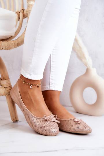 Ballerines modèle classique Fimme de couleur rose