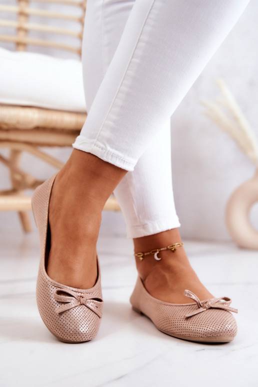 Ballerines modèle classique Fimme de couleur rose