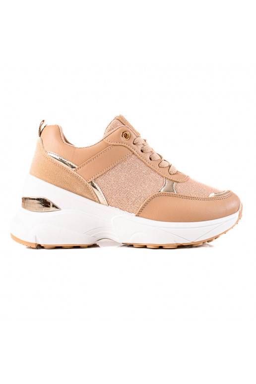 Chaussures modèle Sneakers au design élégant avec plateforme