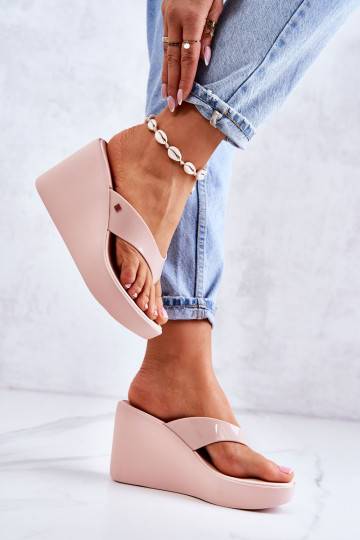 Chaussons à plateforme Nude 2