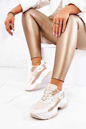 Sportieve schoenen beige... 2