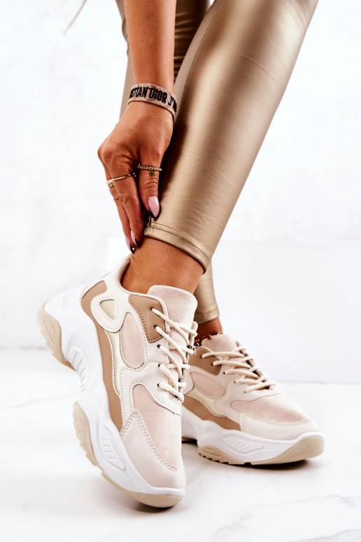 Sportieve schoenen beige Retroque Sportieve schoenen beige Retroque