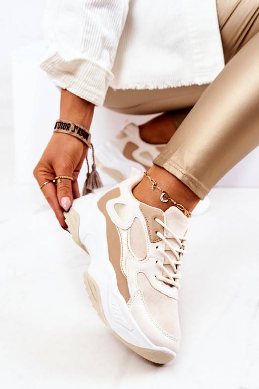 Sportieve schoenen beige Retroque Sportieve schoenen beige Retroque