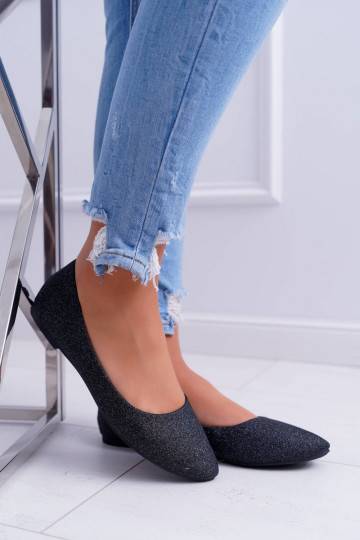 Ballerines brillantes en Tiffy noir 2