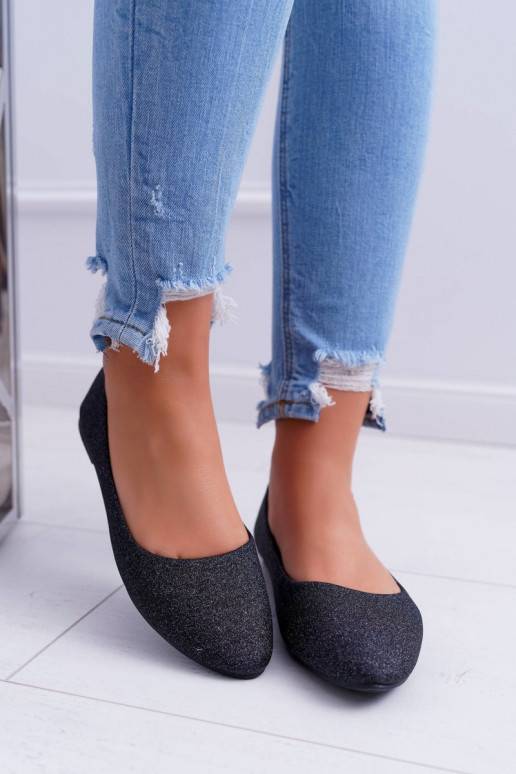 Ballerines brillantes en Tiffy noir