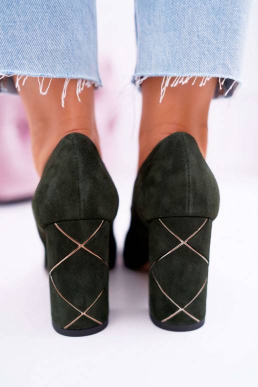 Schoenen Laura Messi suède groen 2050...