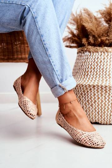Lu Boo Ballerine beige avec...