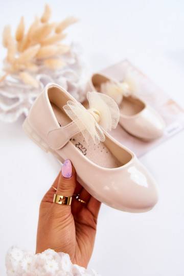 Ballerines enfant laquées à...