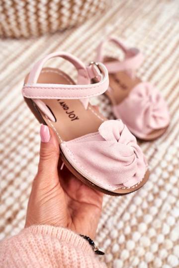 Sandales pour enfants avec fermetures adhésives roses de Goofy