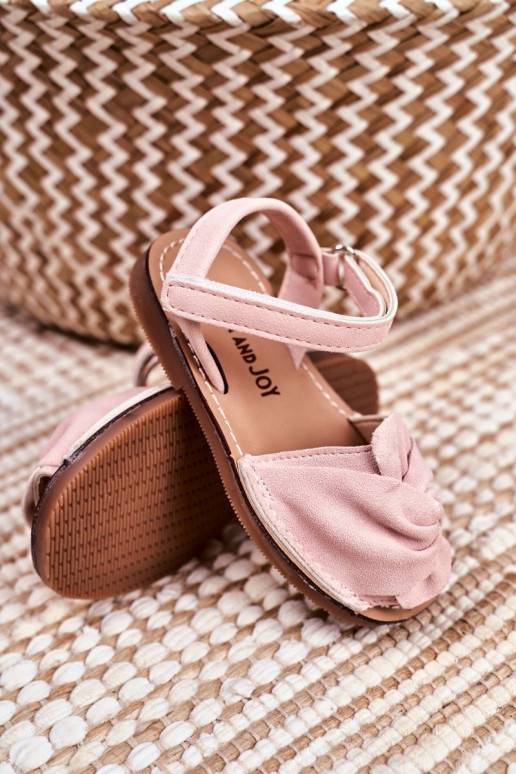 Kindersandalen mit Klebeverschlüssen in Pink von Goofy