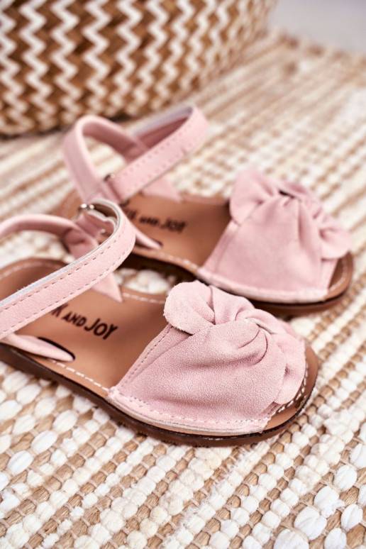 Sandales pour enfants avec fermetures adhésives roses de Goofy