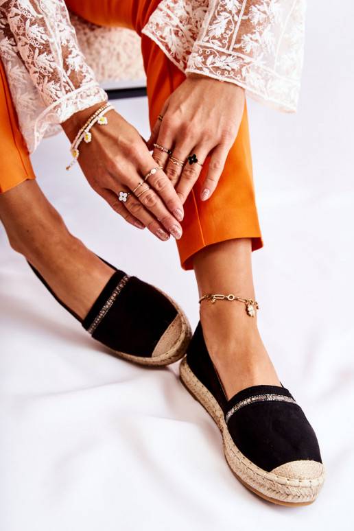 Espadrilles Cersei noires d'un modèle... Espadrilles Cersei noires d'un modèle...