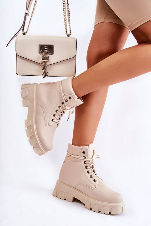 Damen-Stiefeletten in Elfenbein Flavin Damen-Stiefeletten in Elfenbein Flavin