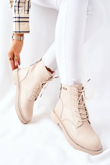 Beige dameslaarzen