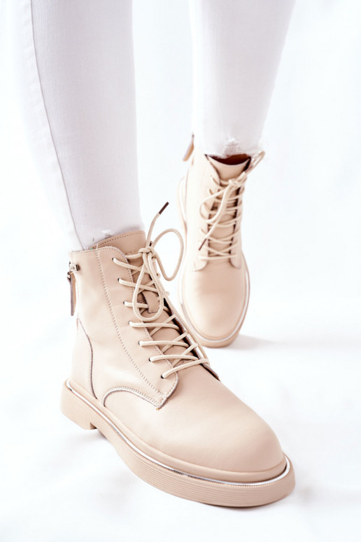 Beige Damenstiefel Beige Damenstiefel