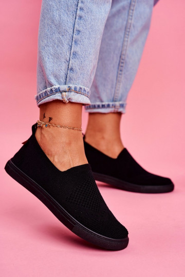 Sneakers Instapper zwart...