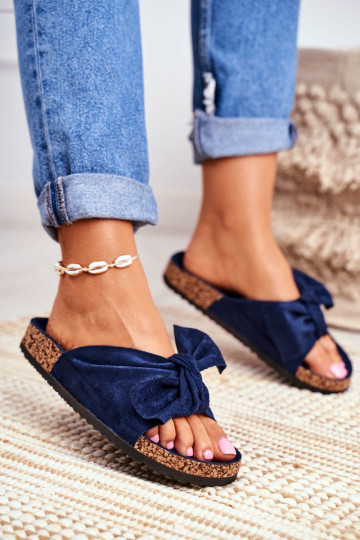 Chaussons bleu foncé Wendy 2