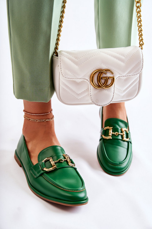 Mocassins pour femmes en vert de Coris