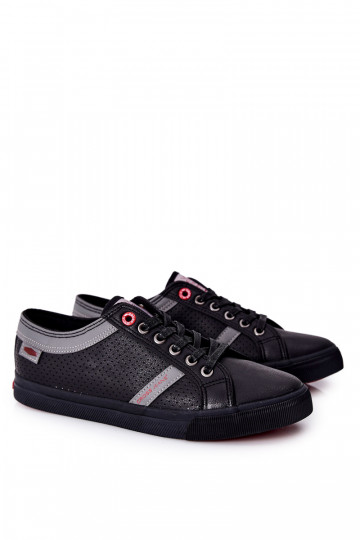 Chaussures décontractées Cross Jeans pour hommes de couleur noire