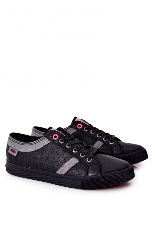 Chaussures décontractées Cross Jeans pour hommes de couleur noire