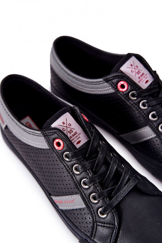 Cross Jeans Freizeitschuhe für Herren in schwarzer Farbe