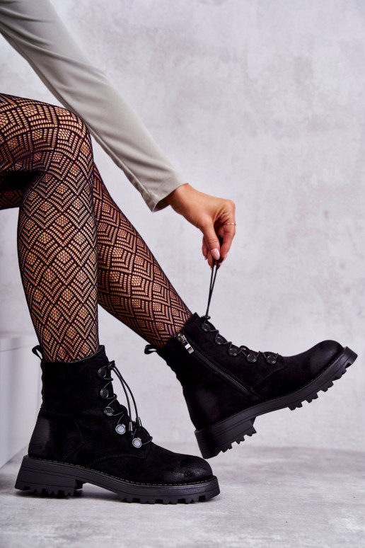 Bottes chauffantes avec fermeture de couleur noire Helia