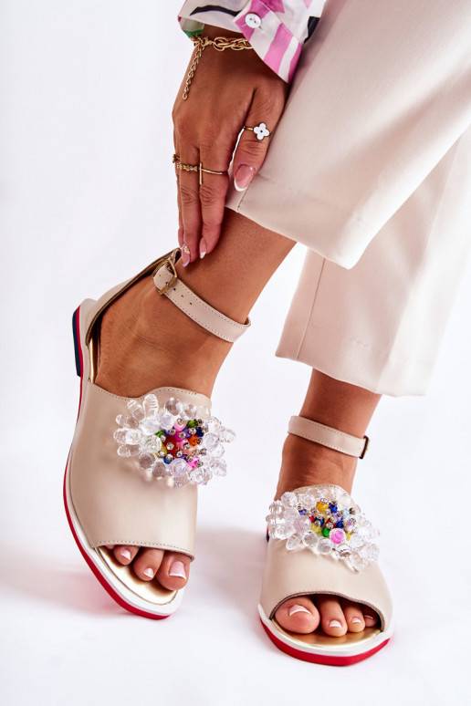 Sandaal met ornamenten Nevassa Sandaal met ornamenten Nevassa