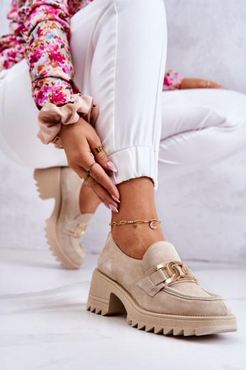 Boots en daim ivoire avec...