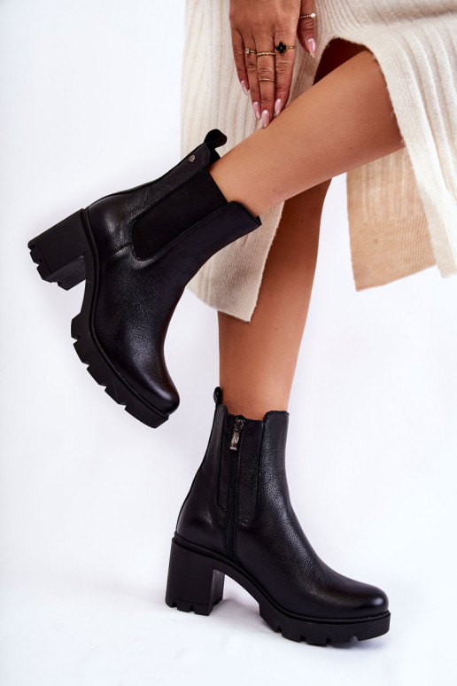 Bottes à plateforme Martine noires Bottes à plateforme Martine noires