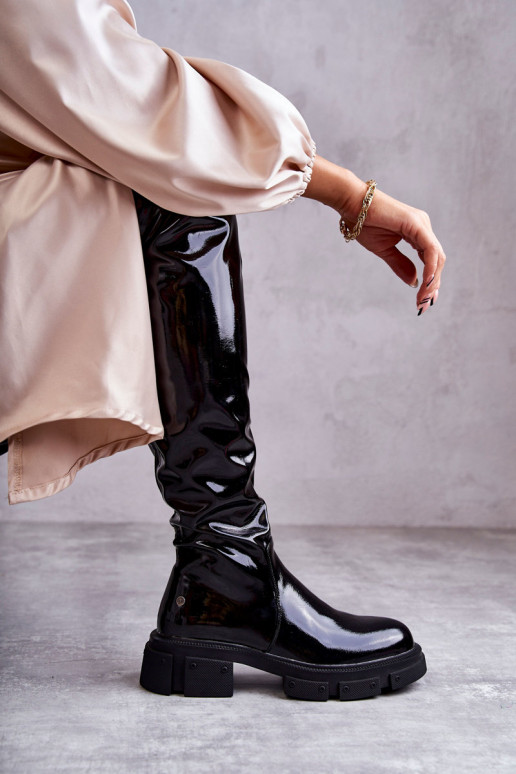 cuissardes à talons larges GOE noir