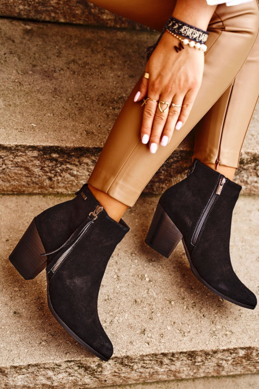 Bottines noires à talons hauts Big Star