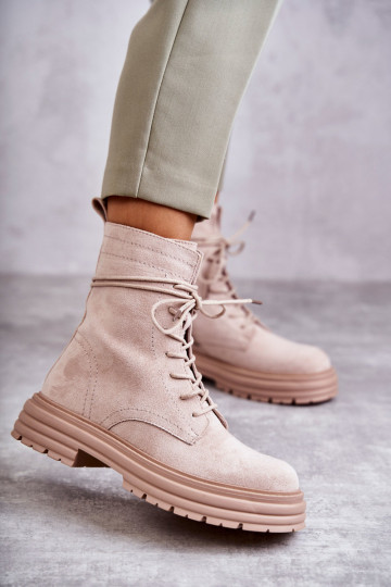 Bottines Afra beiges