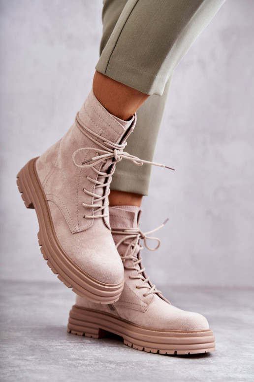 Bottines Afra beiges Bottines Afra beiges