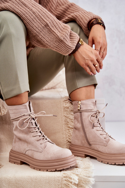 Bottines Afra beiges Bottines Afra beiges