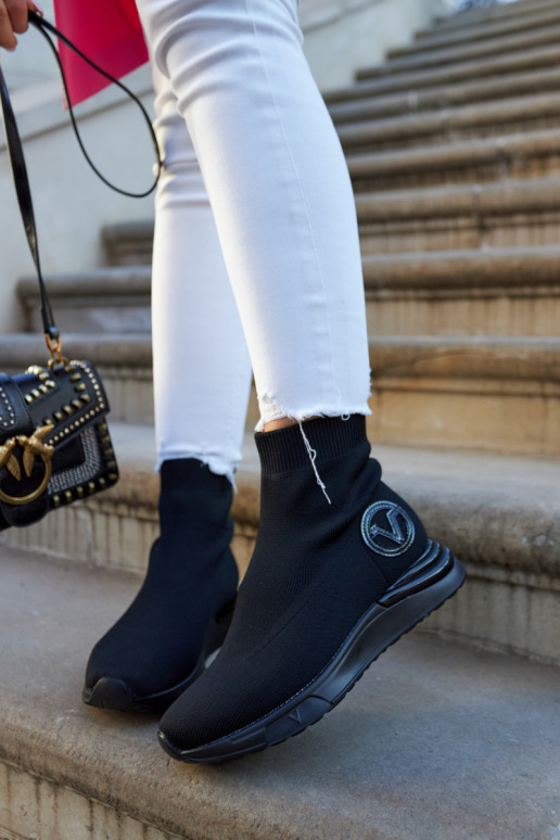 Chaussures de sport en textile noires... Chaussures de sport en textile noires...