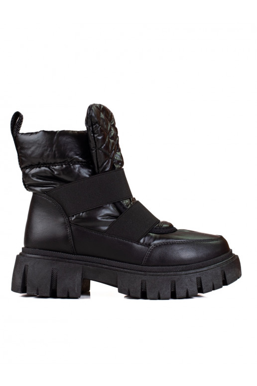Zwarte damessnowboot Shelovet met een... Zwarte damessnowboot Shelovet met een...