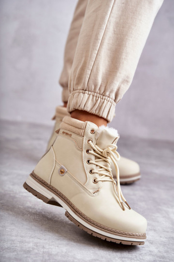 Warme laarzen beige kleur Liv 2