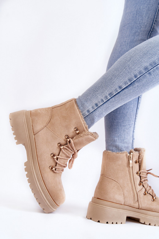 Bottines Bellita en daim beige Bottines Bellita en daim beige