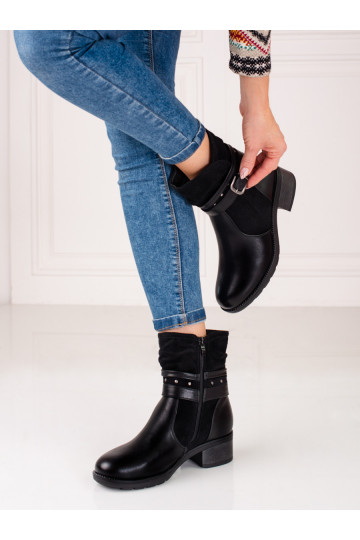 Schwarze Damenstiefel Shelovet 2
