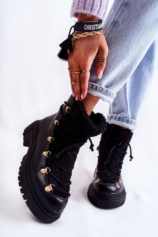Bottines de couleur noire Arisa