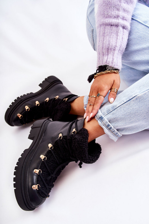 Bottines de couleur noire Arisa