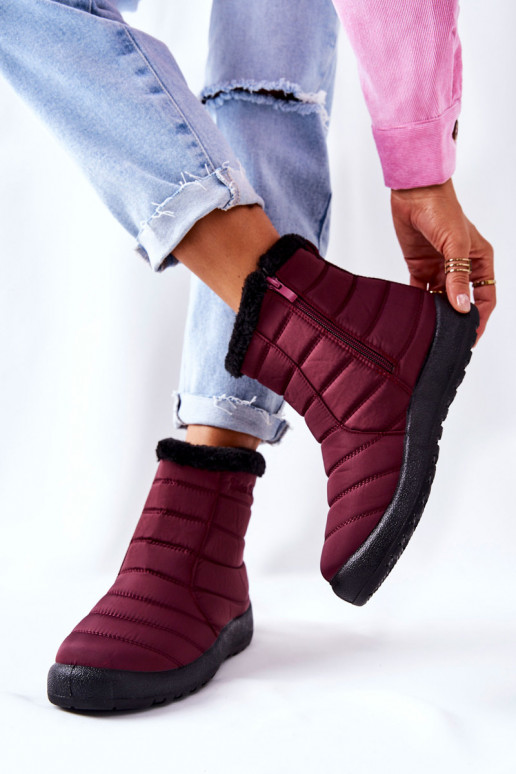 Bottes de neige bordeaux Mezyss