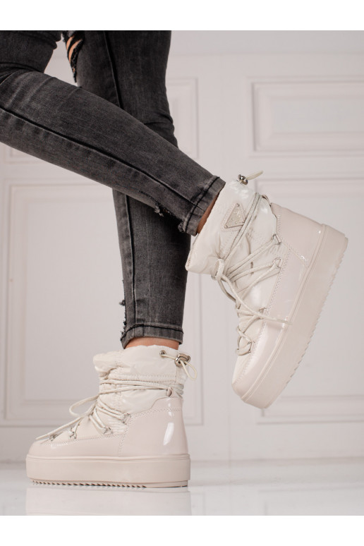 Damessnowboots lichtbeige shelovet